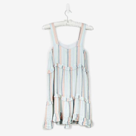Rails Sandy Mini Dress Size S Linen Blend Soft Girl Coastal Beachy Resort Summer - Picture 2 of 4